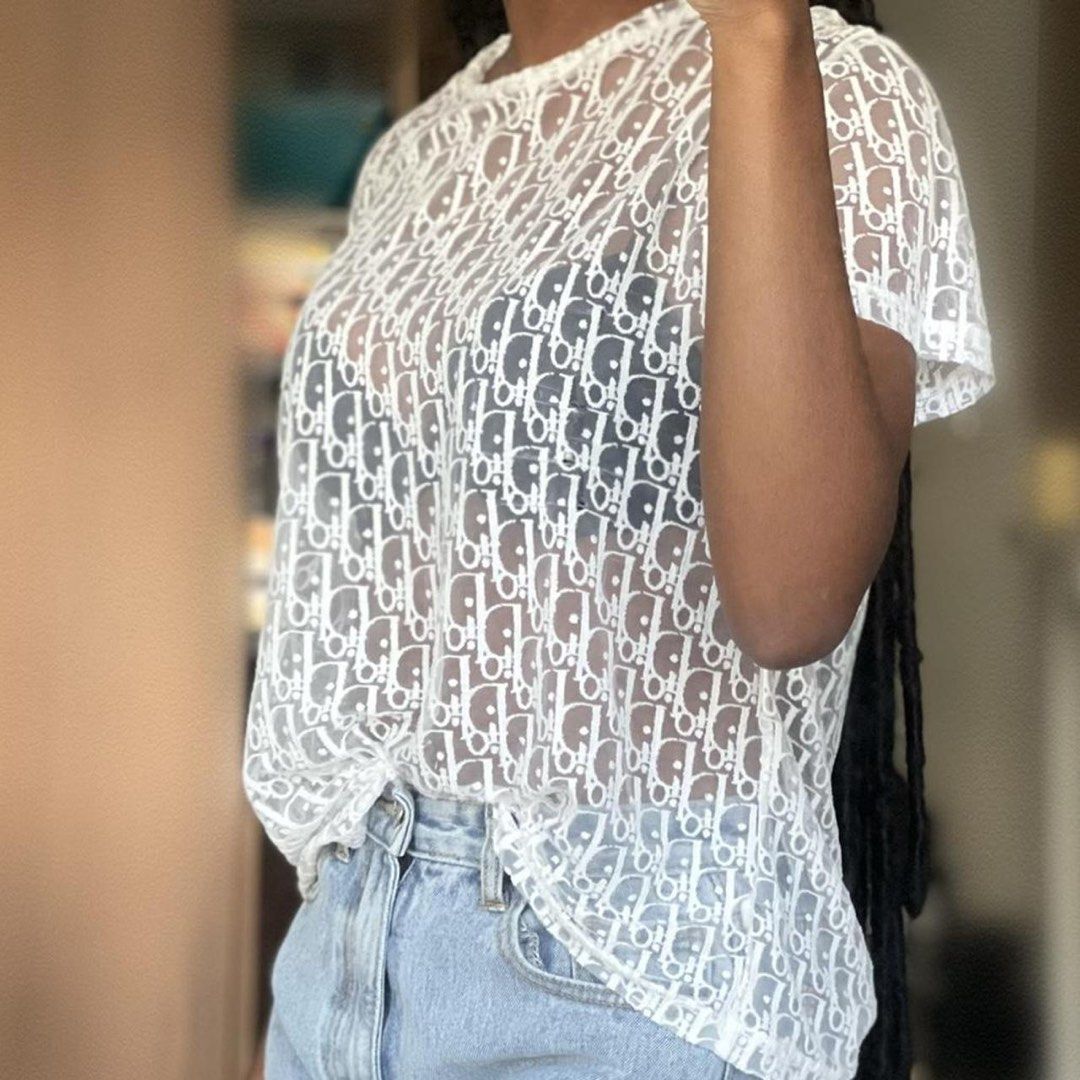 Dior sheer top store