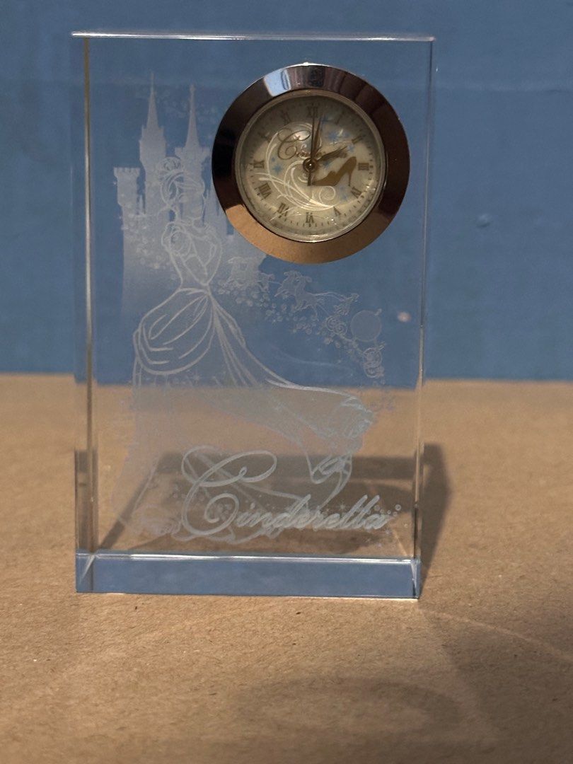 Cinderella Crystal Clock (Category: Clocks) located in Manila. Submitted by sytakayama (Listing ID 1299970408, Image 2). Description: Disney Cinderella Crystal Clock issue: crack sa clock .