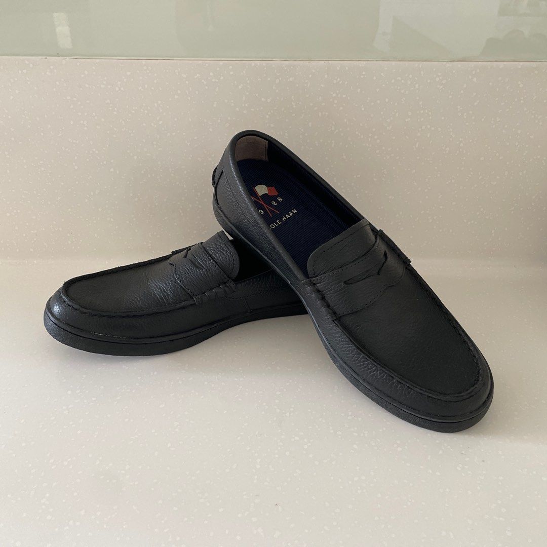 COLE HAAN Grand OS Black Leather Loafers Men s Fashion Footwear Casual Shoes on Carousell