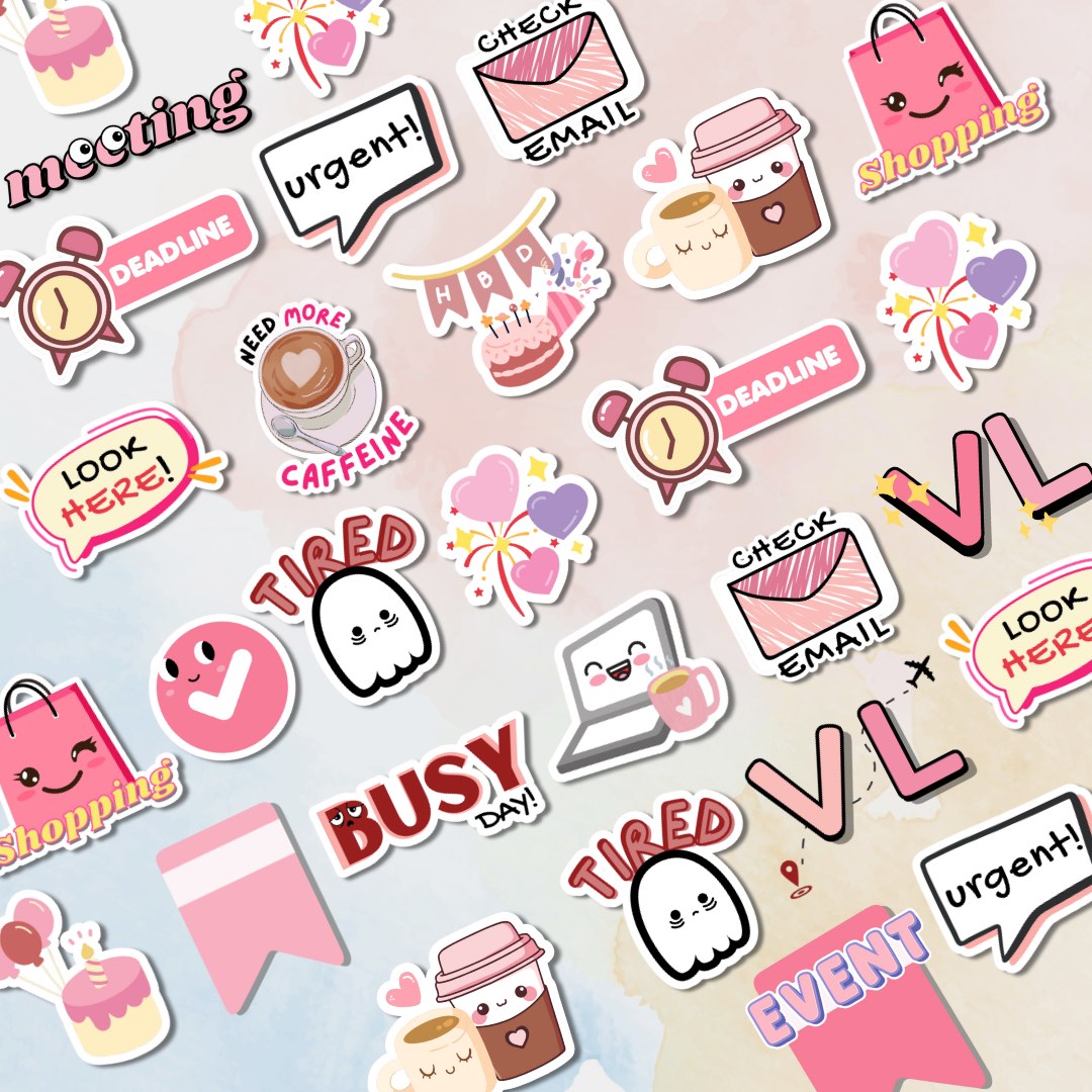 Project Work Stickers Digital Stickers for Goodnotes - Work/Life, Hobbies & Toys, Stationary ...