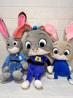 Disney Classic Zootopia Judy Hopps Bunny x Rabbit Plush/Stufftoys Bundle