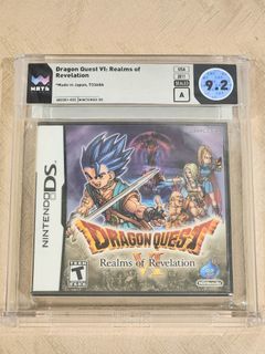 Dragon Quest VI Realms of Revelation WATA GRADED SEAL Authentic for Nintendo DS and 3DS