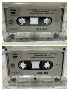 Elton John Something About The Way You Look Tonight, Candle in the Wind 1997, You Can Made History (Young Again) Cassette Tape Music Collectible Collector Casette Album Old Classic Vintage Cassettes Tapes| NO INLAY