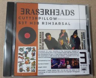 ERASERHEADS:  CUTTERPILLOW SET HEB REHEARSAL + Live Remastered HD Audio WAV format Unofficial Released