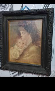 Fs:Vintage Mother & Child frame print..