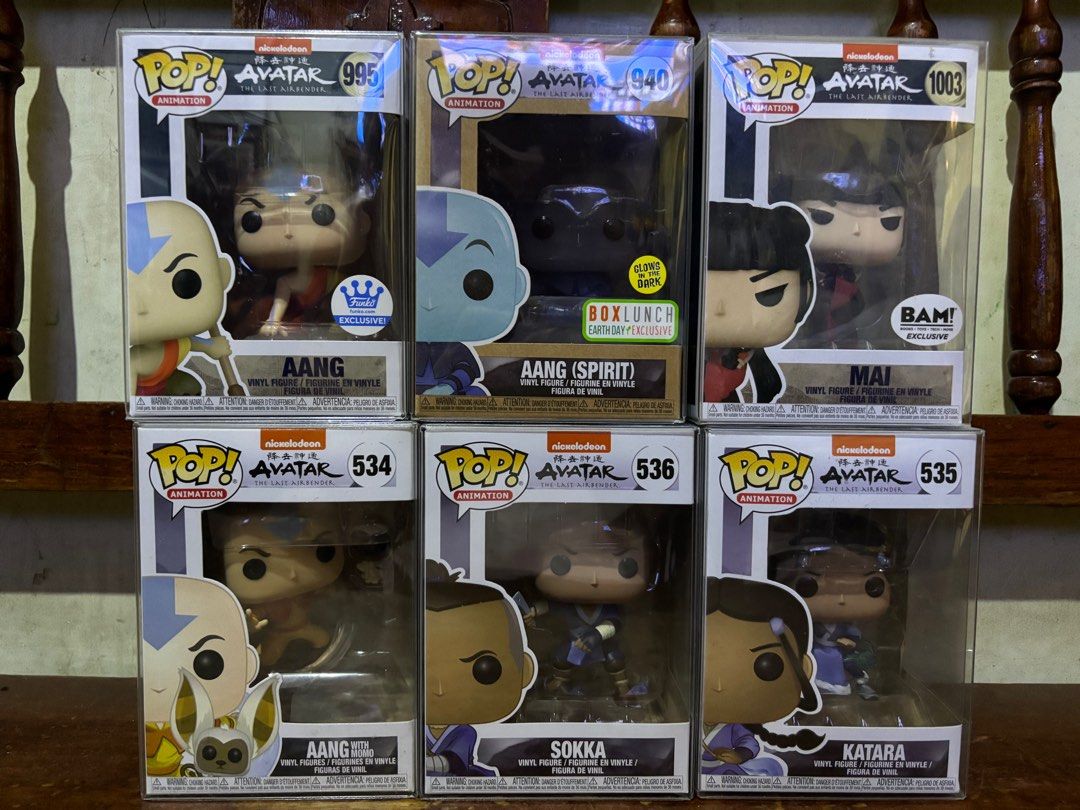Funko Pops - Avatar (Category: Designer & Blind Box Toys) located in Las Pinas. Submitted by wenzo.wonson115 (Listing ID 1299977243, Image 1). Description: Please read first for smooth transaction: - Crossposted - Box conditions are generally 8-9/10 imo unless stated. You can request pics via pm but may take time since I am selling multiple items - Used Boss/Soft protector included - Last price already posted, Slightly negotiable if you are buyin