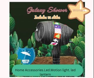 Galaxy Shower laser light, 12 slides projector waterproof holiday  decorations. 

#decoration 
#galaxyshower
#projector