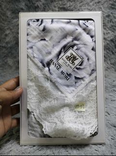 Hanae Mori Lace Handkerchief