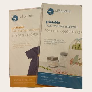Silhouette heat transfer material for fabric