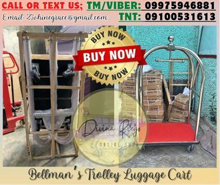 Hotel Luggage Bellman's Trolley Cart