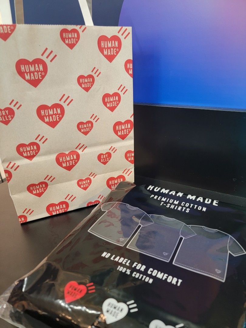human made 3件logo T, 男裝, 上身及套裝, T-shirt、恤衫、有領衫- Carousell