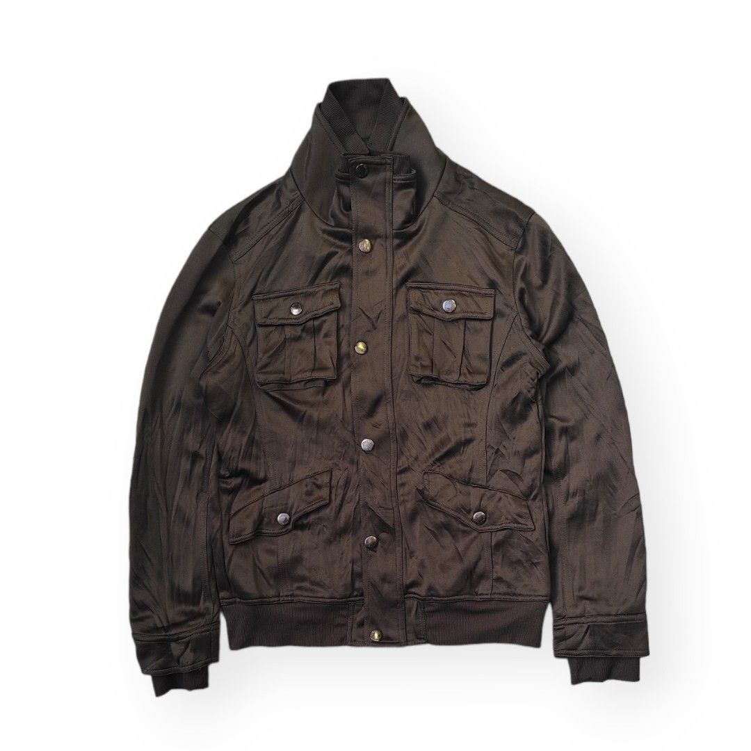 In The Attic Rockers Garment Punk Zip Jacket, Fesyen Pria, Pakaian