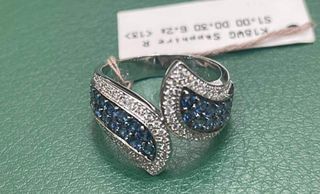 K18 Japan WG Ring
1ct of natural Sapphire
0.30ct of natural diamond