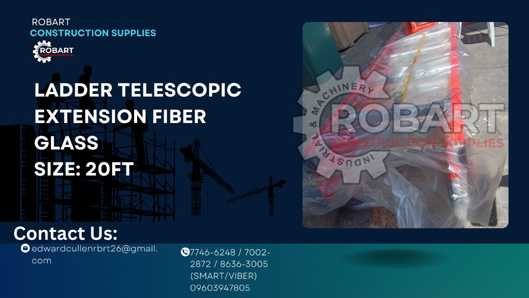 Ladder Telescopic Extension Fiber Glass, Commercial & Industrial ...