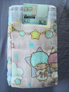 Little Twin Stars cotton fingertip towels 2 pcs. Sanrio Licensed Japan