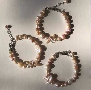 Loop & Lily Mixed Genuine Pearl Bracelet
