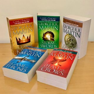A Song of Ice and Fire Book Set by George R. R. Martin (A Game of Thrones, A Clash of Kings, A Storm of Swords, A Feast for Crows, A Dance with Dragons)