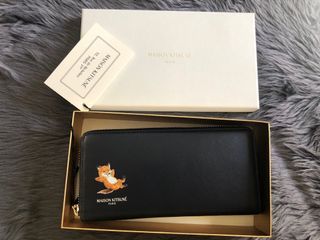 Maison Kitsunè Chillax Fox Long  Zipped Wallet  for women