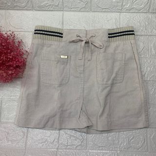 Mango Cream corduroy mini skirt