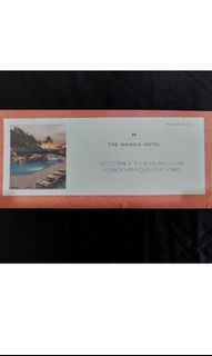 Manila hotel pool voucher with 500 food