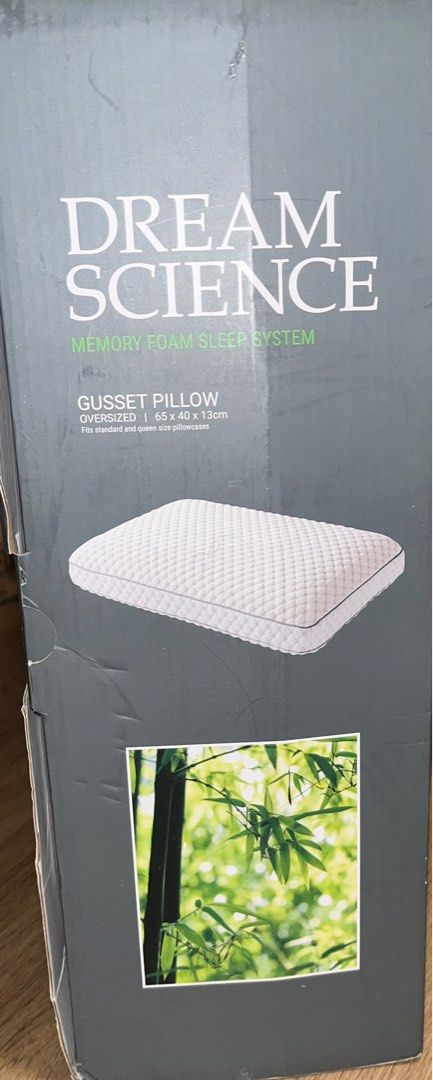 Memory foam pillow gusset pillow dream science alastair s