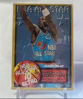 Michael Jordan NEARMINT 1997 Fleer ALL-Star Retro (EDGE ISSUE) no. 282 NBA card