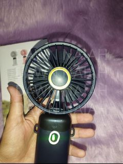 Mini fan with free lanyard, stand, and charger