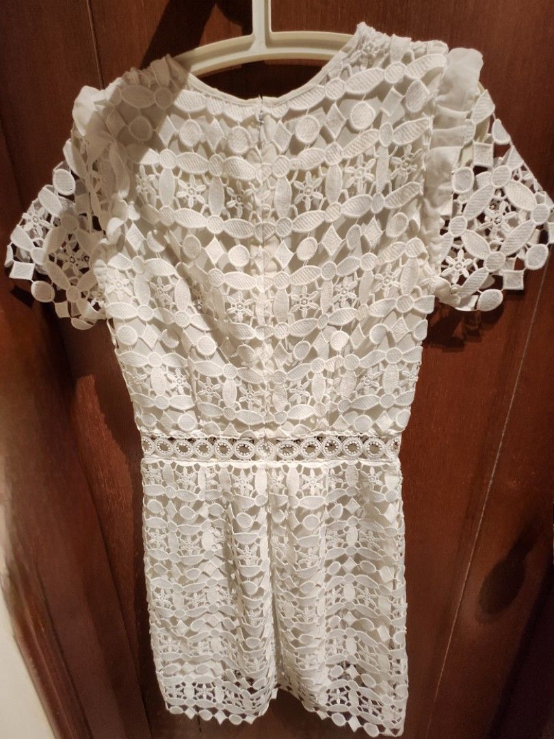 Authentic MK (Michael Kors) White lace dress, Women's Fashion