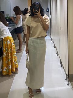 Modern Filipiniana Top and Skirt