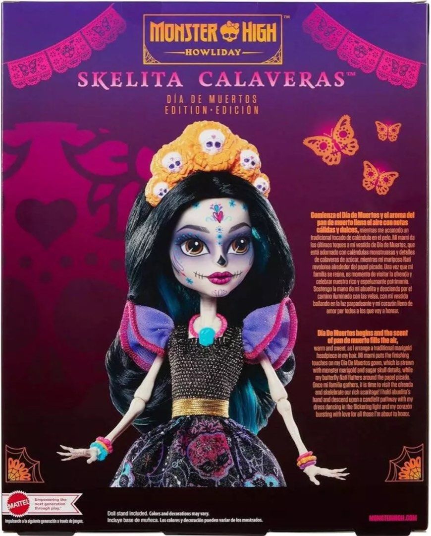 Monster High Howliday Skelita Calaveras Dia De Muertos Collectible Doll NIB Carousell
