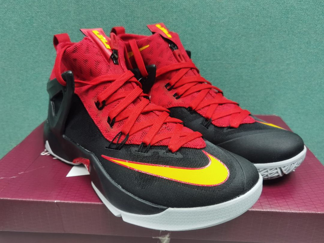 NIKE LEBRON AMBASSADOR VIII BLACK GOLD RED US10.5 Carousell