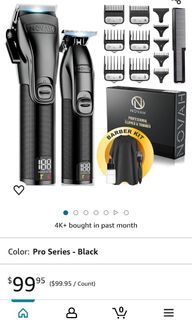 Novah® Professional Hair Clippers and Trimmer Set 🇺🇲 - Cordless