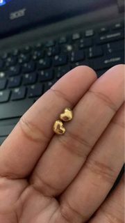 Original gold heart earrings