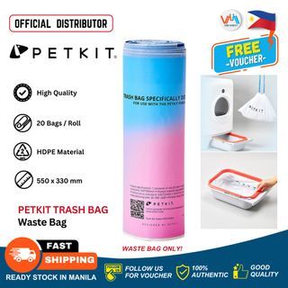 PETKIT Pura X Pura Max Replaced Waste Portable Cat Litter Waste Receptacles Bags for Self Cleaning Cat Litter Box Trash Bag Waste Bag Automatic Cat Litter Box Trash Tray Bag - VMI Direct