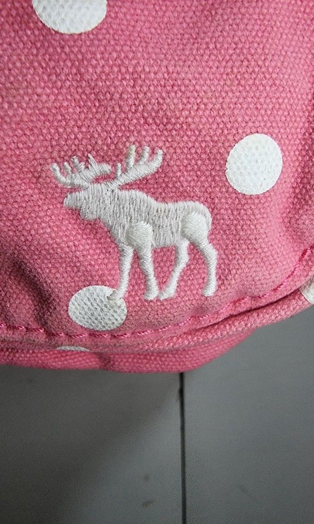 Pink polka dot Abercrombie Fitch mini backpack Women s Fashion Bags Wallets Backpacks on Carousell