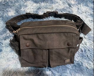 Porter Denim Gray Belt/cross Body Bag