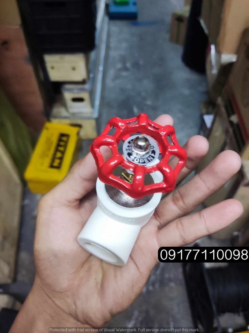 PPR Gate Valve (Category: Construction & Building Materials) located in Manila. Submitted by joeyroque09 (Listing ID 1299984134, Image 2). Description: PPR Gate Valve Specs: 3/4 .