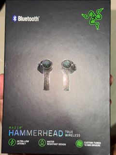 Razer Hammerhead True Wireless Bluetooth Auto-Pairing Earbuds Gaming Headset