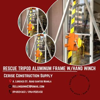 Rescue Tripod Aluminum Frame w/Hand Winch