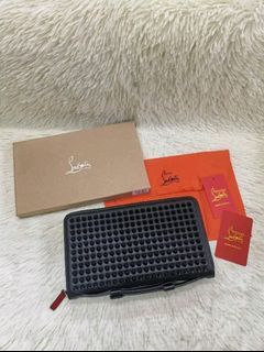 Reseller Price Fixed Price Louboutin Wallet Long Wallet Rockstud Wallet Black Red Wallet Louboutin Purse