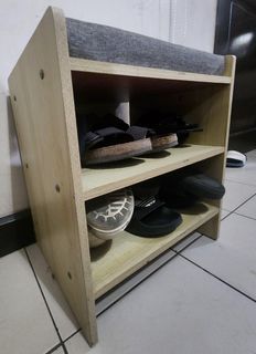 Shoe Bench Double Layer Rack