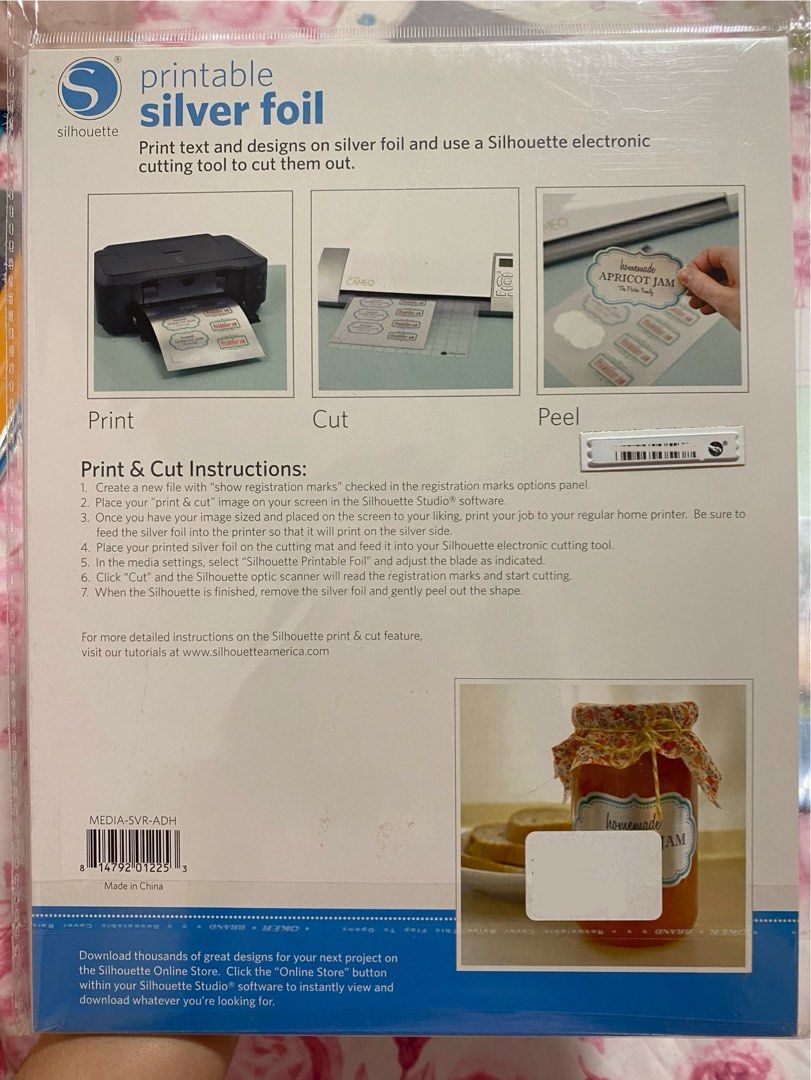 Silhouette shrink plastic sheets, silver foil stickers, scratch-off sticker sheet (Category: Craft Supplies & Tools) located in Lapu Lapu. Submitted by ennnn.44 (Listing ID 1300101255, Image 3). Description: - 450 each - all are printable (inkjet printers) - made for Silhouette Cameo but may also be used with cricut (or manual cutting, although edges won’t be as precise) rfs: decluttering. never got around to using these. .