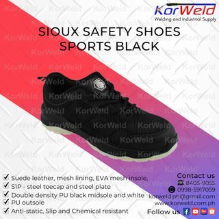 Sioux Safety Shoes Sports Black