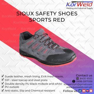 Sioux Safety Shoes Sports Red