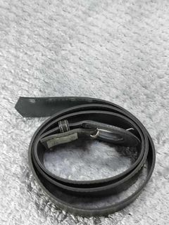 Smooth Black Leather Belt