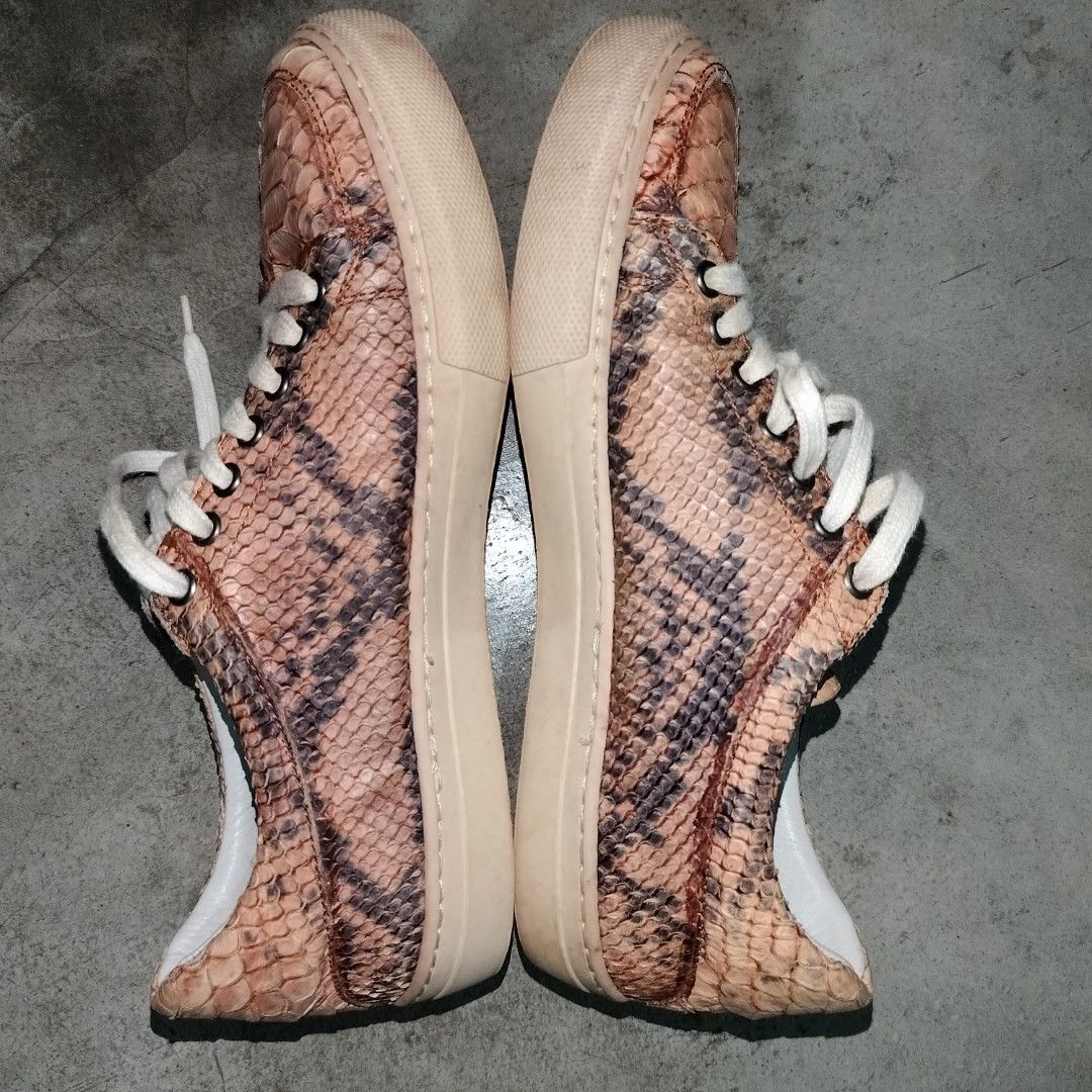 UK5 Emporio Armani Sneakers Shoes Snake Embossed. Ask For The Best ...