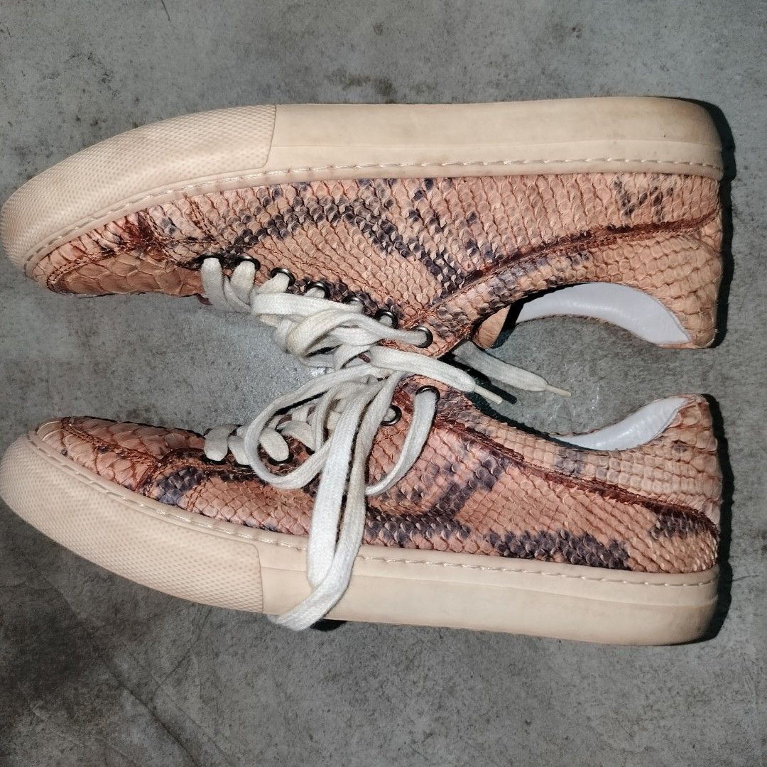 UK5 Emporio Armani Sneakers Shoes Snake Embossed. Ask For The Best ...