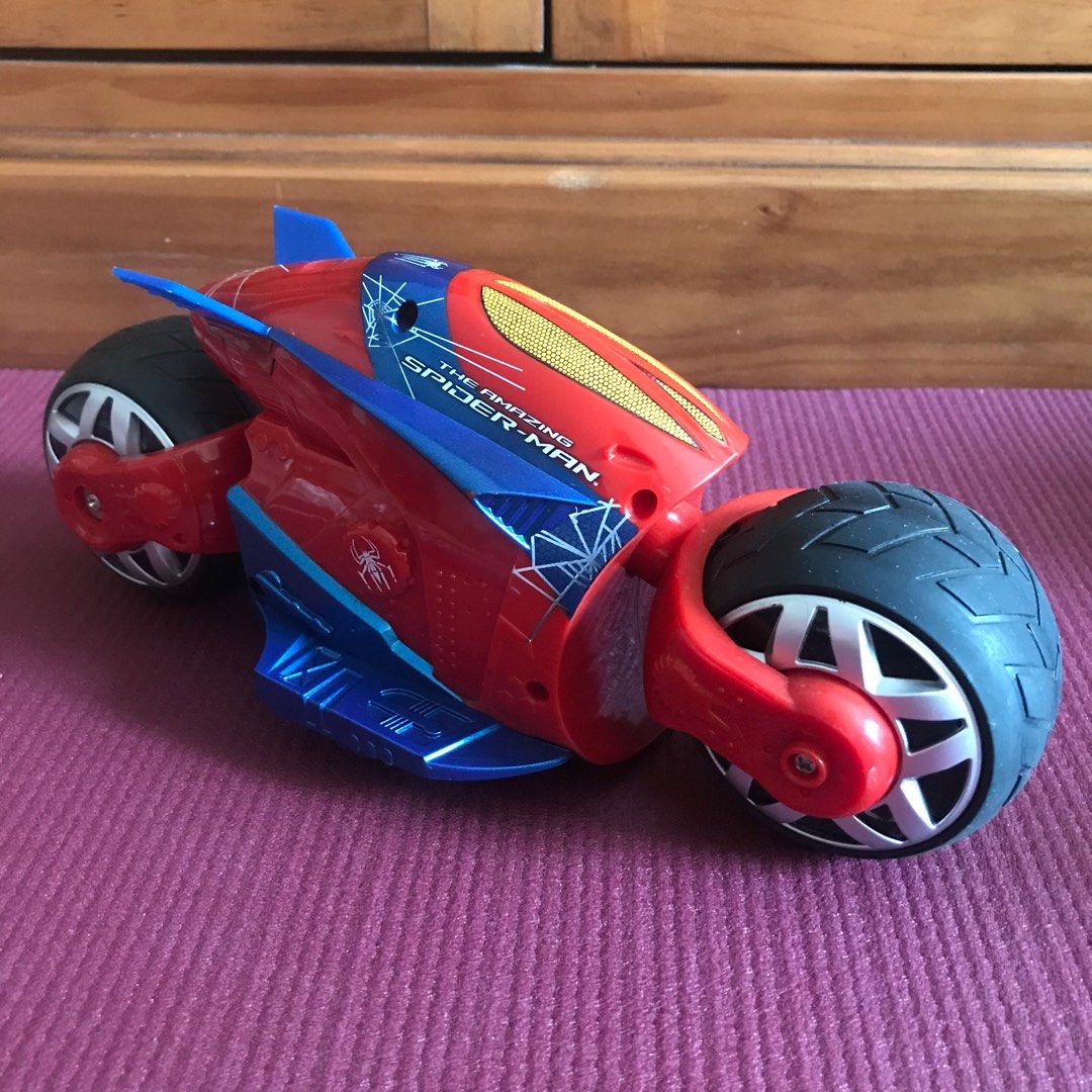 Spider Man motorcycle Remote Control car Hobbies Toys Toys Games on Carousell