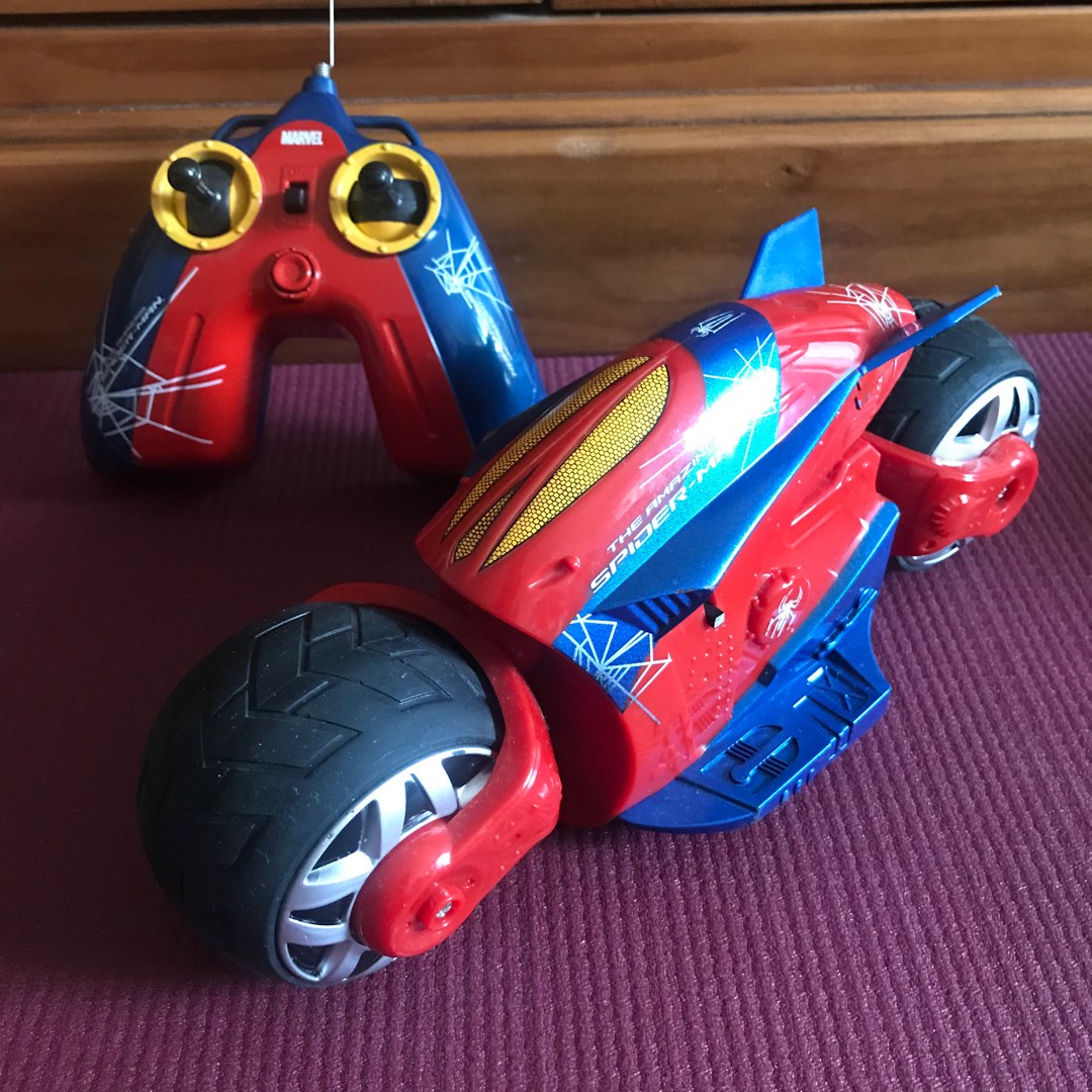 Spider Man motorcycle Remote Control car Hobbies Toys Toys Games on Carousell