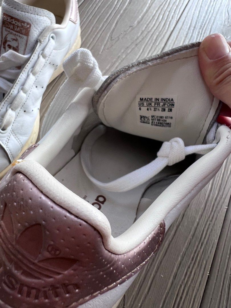 Stan Smith sneakers in rose gold Luxury Sneakers Footwear on Carousell